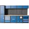Chery Industrial Multifunctional Steel Garage Storage Cabinet W/ Doors, Sliding Drawers Blue-5-Pieces JINWB108GBL01 - alternate 1
